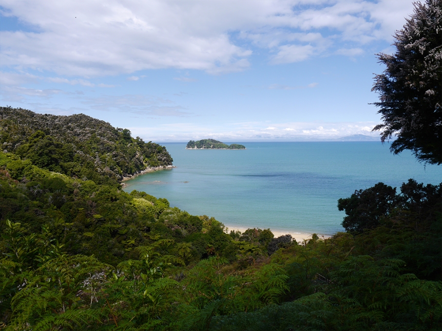 Un tour a deux blog voyage travel nouvelle zelande new zealand abel tasman park kayak go pro tasman sea vue sentier mer
