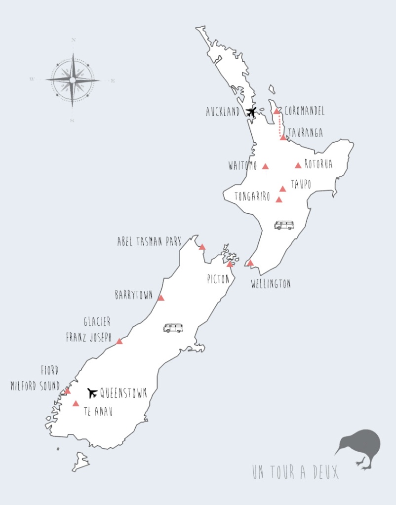 CARTE-map-New-Zealand untouradeux blog voyage tauranga coromandel